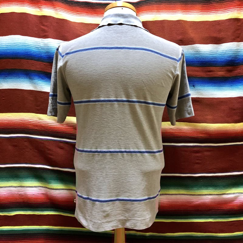 ヴィンテージ HANGTEN ハンテン ボーダーサーフポロシャツ 70s80s used 80s ヴィンテージ HANGTEN ハンテン ボーダー 長袖