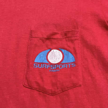 80’s 90’s SURF SPORTS HAWAII ポケット Tシャツ