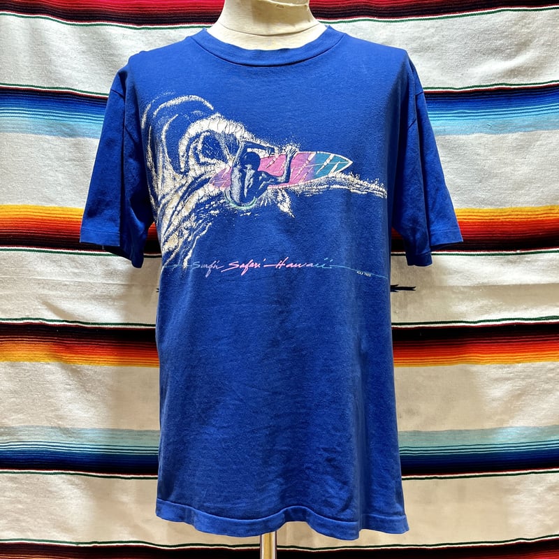 新品未使用　80s　バリ島　TUBES　サーフィン　Tシャツ　当時物　レア　波 80's Super Cru POLY TEE ハワイ サーフィン Tシャツ | DAFFY'S