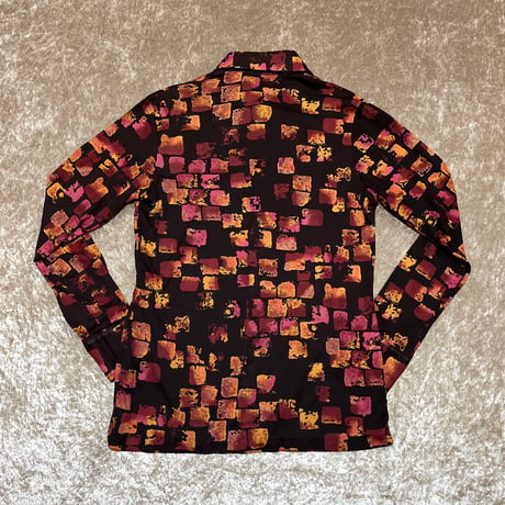 70’s KNIT ナイロン ディスコシャツ