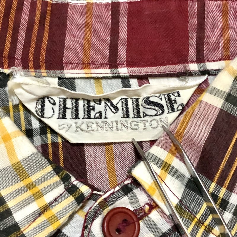 70's CHEMISE by KENNINGTON チェック シャツ | DAFFY'S