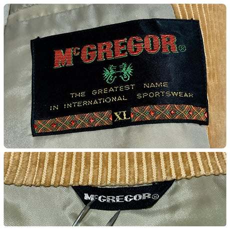 Vintage McGREGOR コーデュロイ テーラード ジャケット