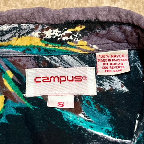 90’s CAMPUS RAYON 柄シャツ