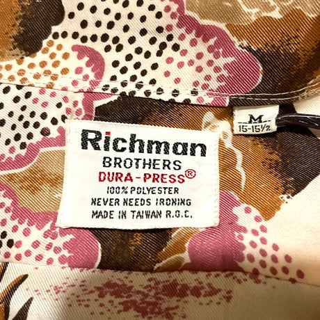 70’s Richman Brothers ポリエステル シャツ