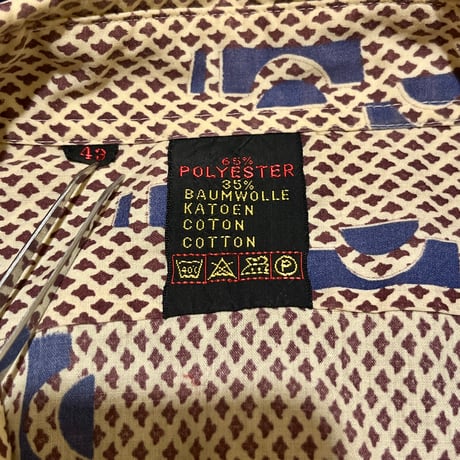 ユーロ古着 柄シャツ