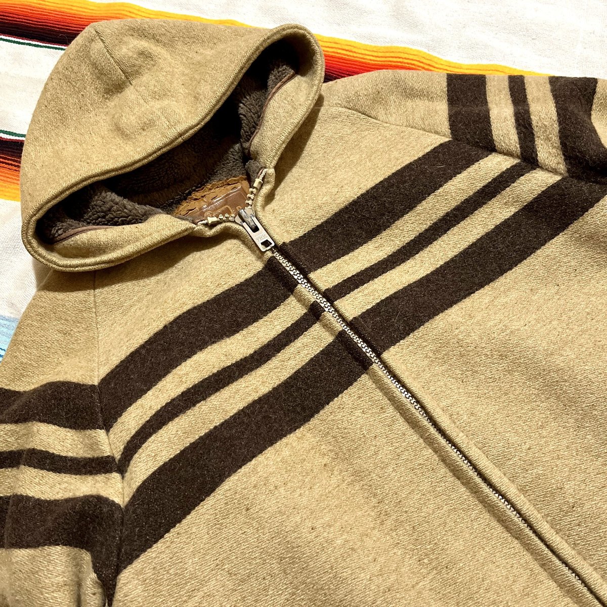 Wool Rich 90sウールジャケット 90s USA製 Woolrichウールリッチ オンブレチェック ボアライナー