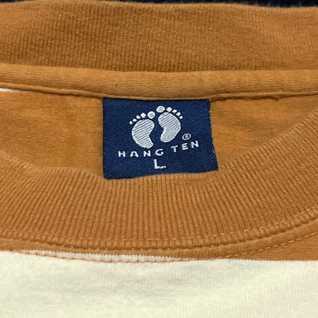 Hang Ten ボーダー ロングスリーブ Tシャツ