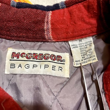 McGREGOR ライニング 付き ネルシャツ