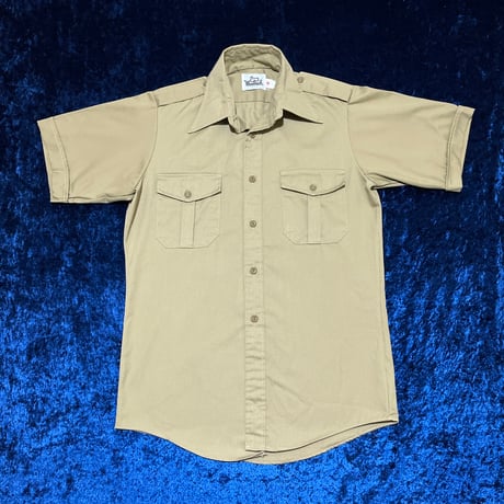70’s Wool Rich 白タグ サファリシャツ