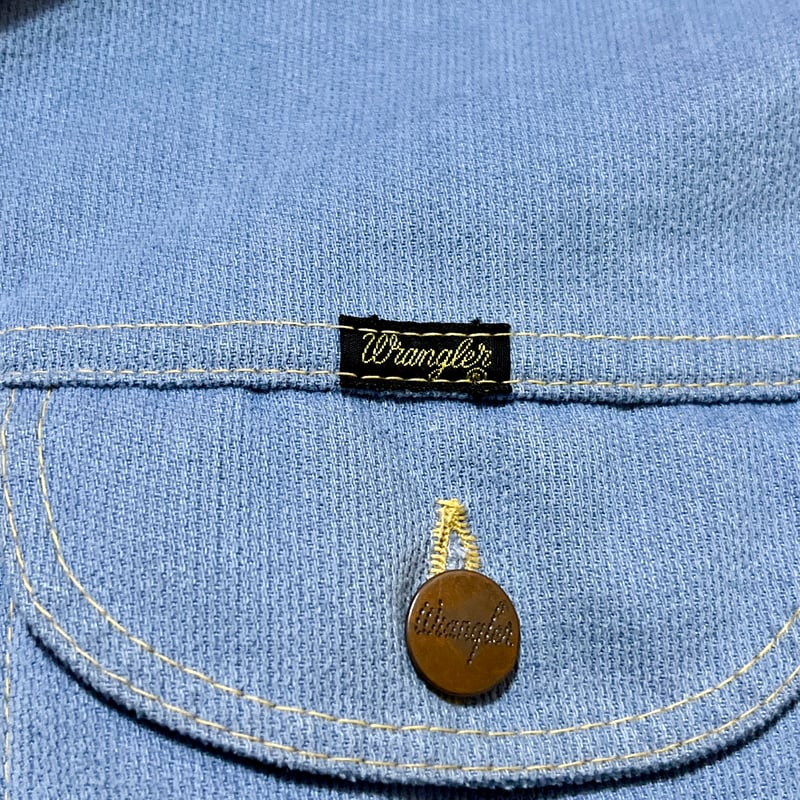 MK Wrangler ラングラー コーディロイJK 80's 80s Wranglerラングラー コーデュロイジャケット 後染め 黒 32☆ユーロ