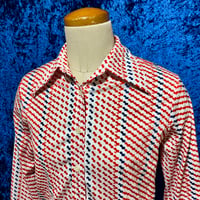 70’ 80’s レトロ ポリエステル シャツ
