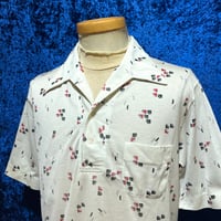 70’s KOSUGI レトロ プルオーバー オープンカラー シャツ