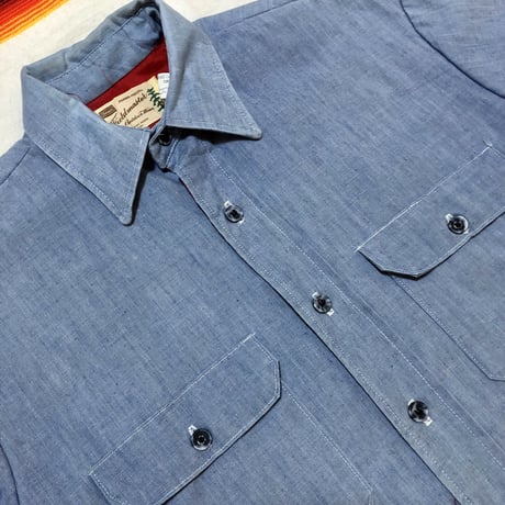 80’s Sears Fieldmaster 裏地付き シャンブレー シャツ