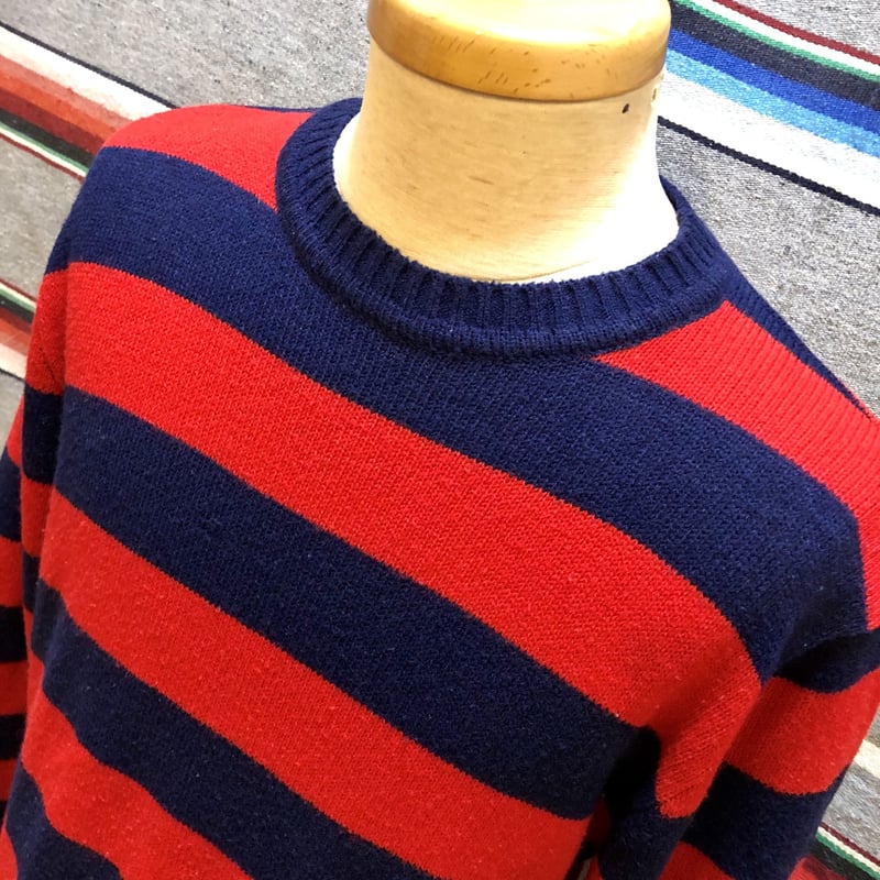 KINGSPORT レッド/ネイビー ボーダーニット | DAFFY'S