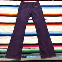 Wrangler M1332 後染め パープル ブーツカット ジーンズ