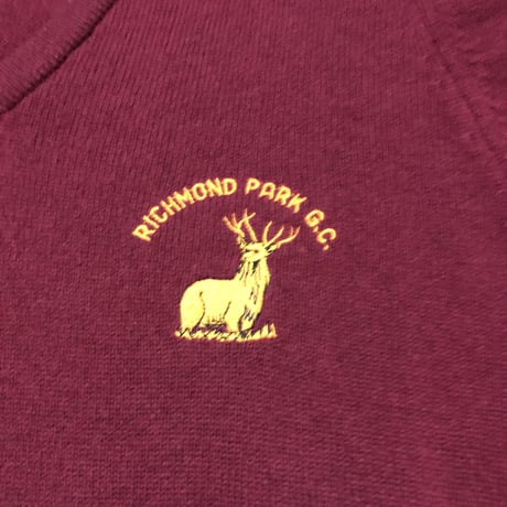 Glenmuir 100%LAMBS WOOL Vネックセーター