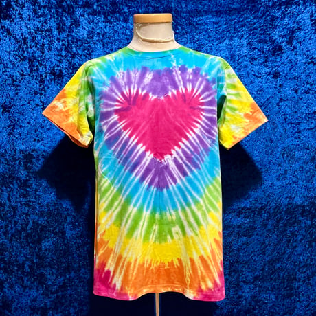 ハート柄 タイダイ Tシャツ