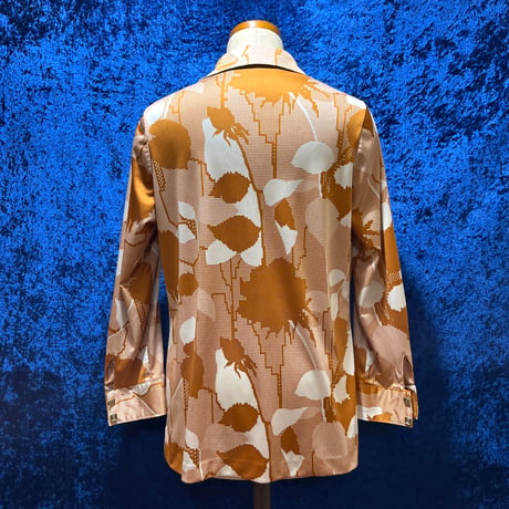 70’s NONA デジタル柄 ポリエステル シャツ