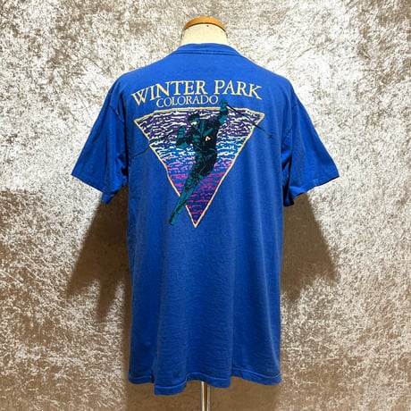 80s ONEITAカレッジプリントスウェット古着グリーン美品 L当時物CBOY 古着 90年代 USA製 SANTEE SWEATS カレッジ プリント スウェット