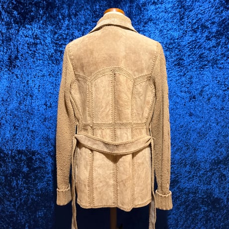 70’s Leather/ニット ジャケット