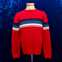 80’s 90’s Claybrooke アクリル ボーダー セーター