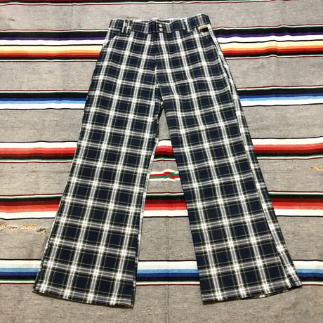 70’s JCPenney チェック ワイドパンツ