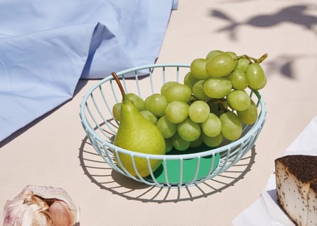 Iris Wire Basket Mint Green-Green/ Sサイズ