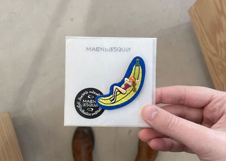 M&L 刺繍パッチ  banana