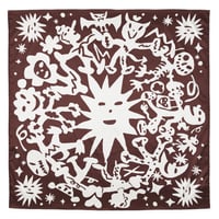 SCARF BROWN