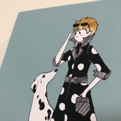プリントキャンバス　“spotted”