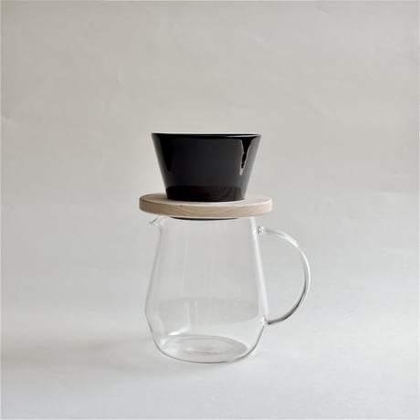 mountain coffee dripper(黒釉)