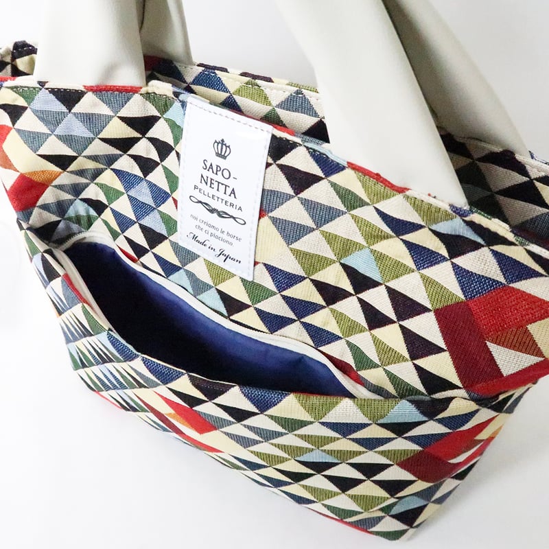 ★アリス③★ マチ&ファスナー付ハンドメイドトートバッグ E306 ☆アリス様専用③☆ マチ&ファスナー付ハンドメイドトートバッグ E306