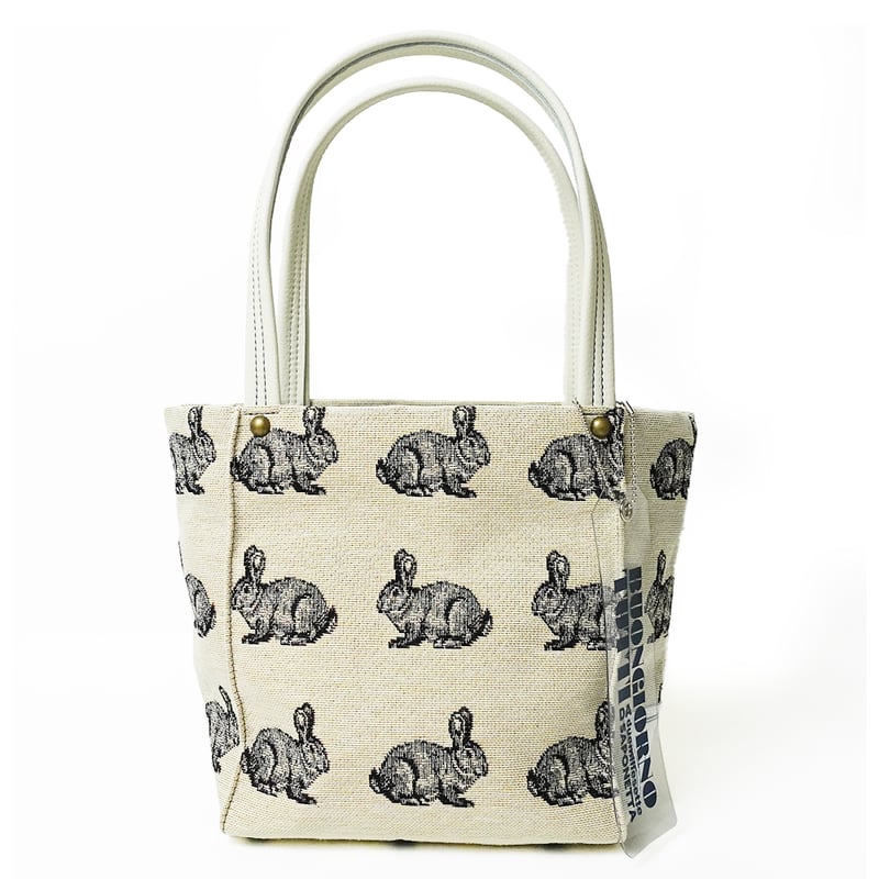 サブでもメインでも！きちんと感のあるミニトートバッグ ウサギ柄