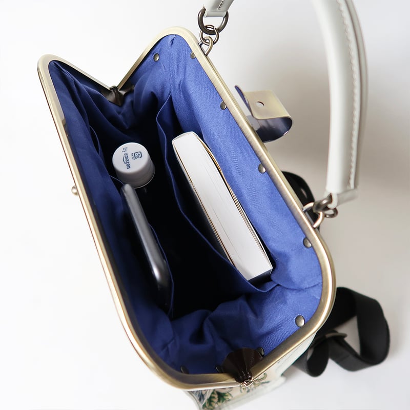 強撥水加工】リュックでもハンドでも！がま口ミニリュック スペイン