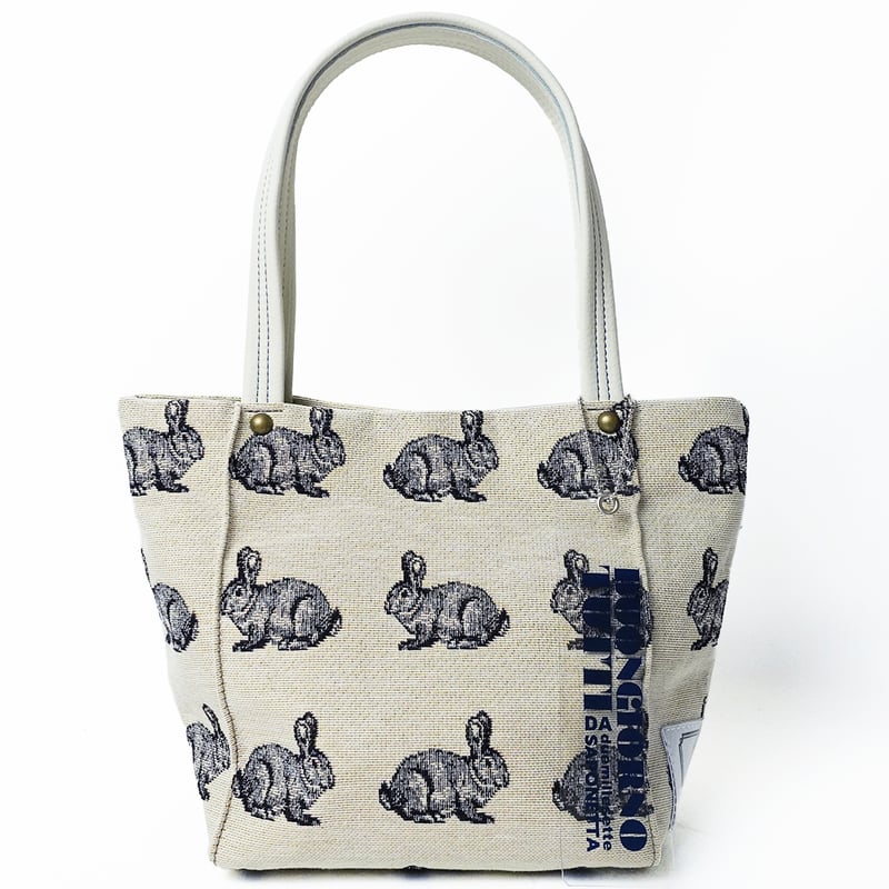 サブでもメインでも！きちんと感のあるミニトートバッグ ウサギ柄