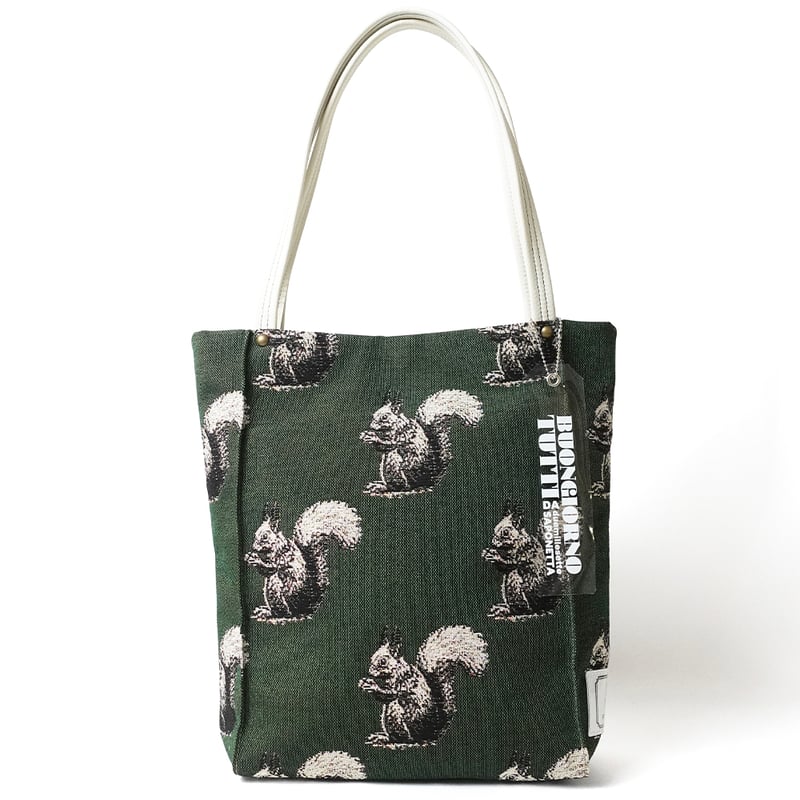 サブでもメインでも！きちんと感のあるA4トートバッグ リス柄 | バッグ