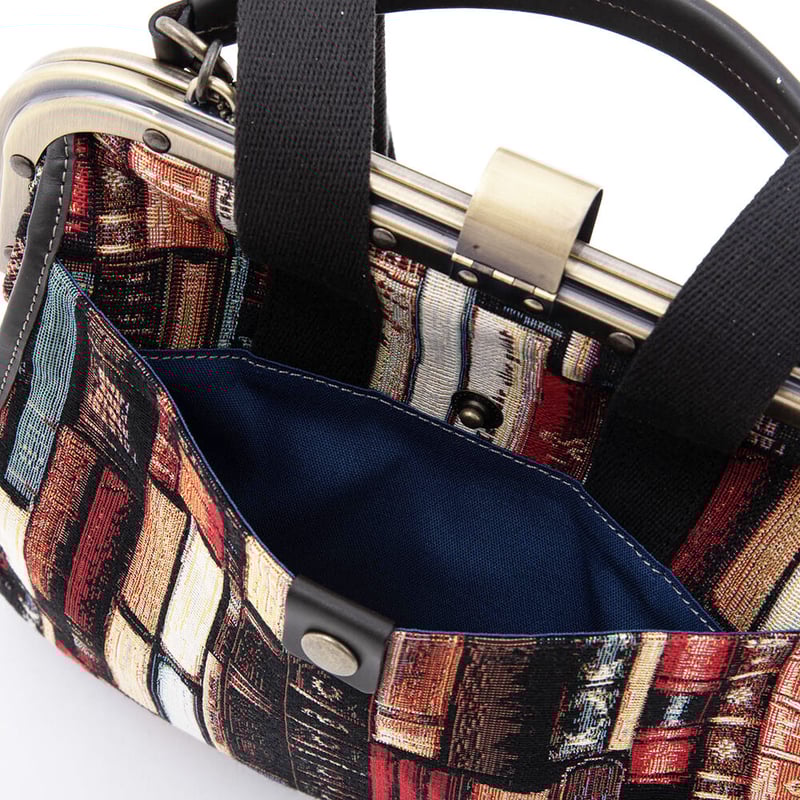 リュックでもハンドでも！がま口ミニリュック スペインゴブラン生地