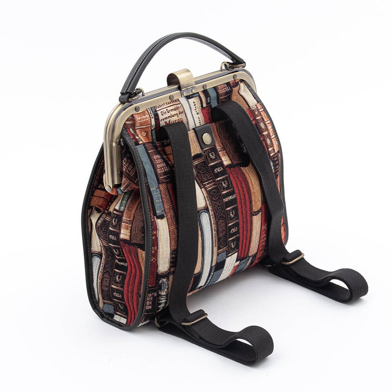 新品★サポネッタ　がま口リュック　ゴブラン リュックでもハンドでも！がま口ミニリュック スペインゴブラン生地