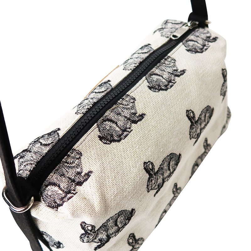 アクリルテープポシェット スペイン ゴブラン生地 うさぎ柄 | バッグ