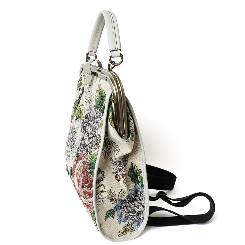 強撥水加工】リュックでもハンドでも！がま口ミニリュック スペイン