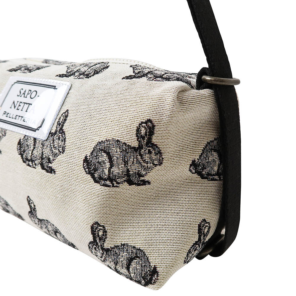 アクリルテープポシェット スペイン ゴブラン生地 うさぎ柄 | バッグ