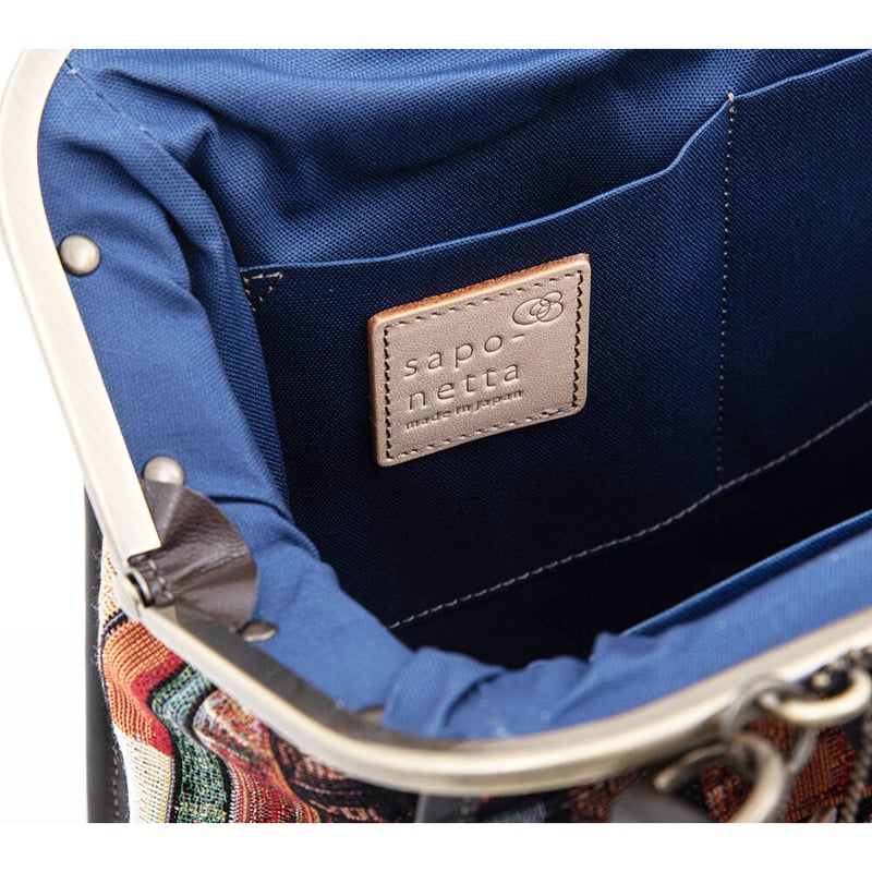 リュックでもハンドでも！がま口ミニリュック スペインゴブラン生地