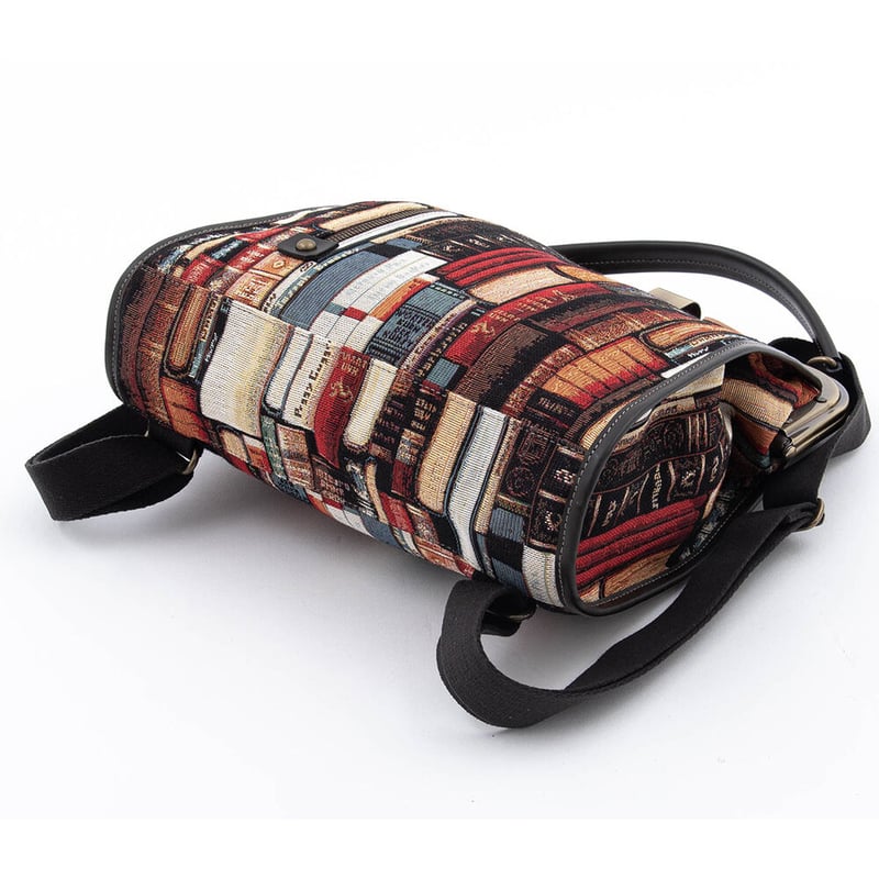 リュックでもハンドでも！がま口ミニリュック スペインゴブラン生地