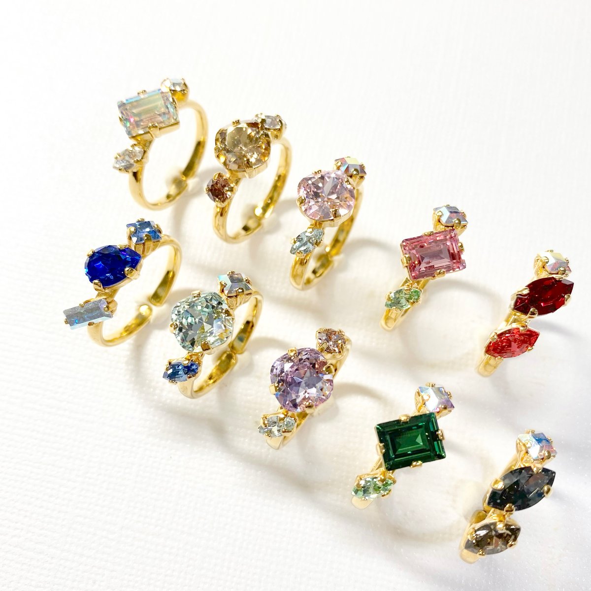 coffret/シングルリング 11号〜12号(✣ゴールドカラー金具) | nenenjewelry