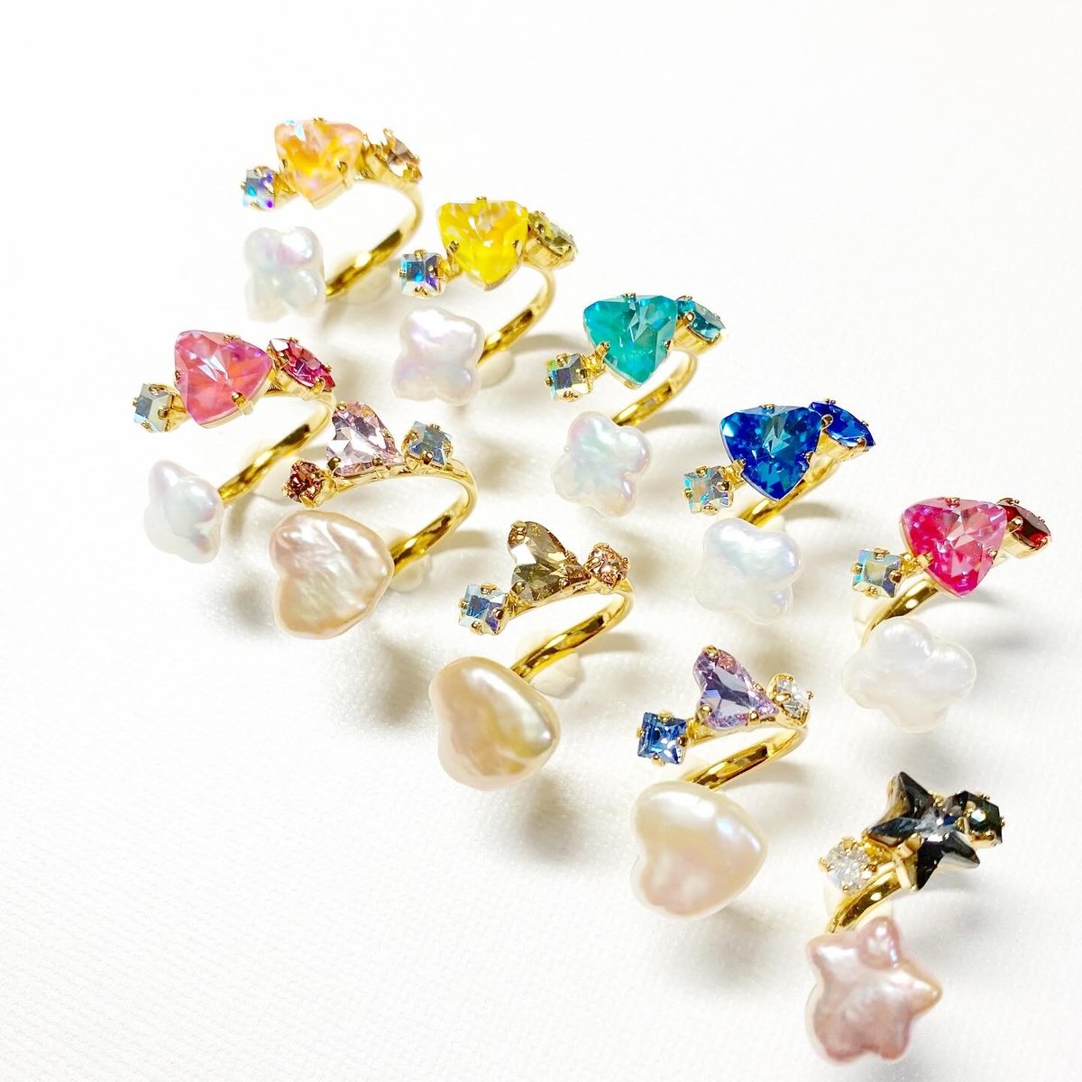 coffret baroque pearl/フォークリング 11号〜12号(✣ゴールド