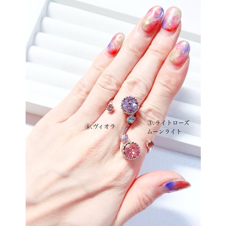 Candy/フォークリング 11号〜12号(✣シルバーカラー金具)