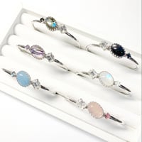 coffret gemstones/バングル(✣シルバーカラー金具 約14cm)