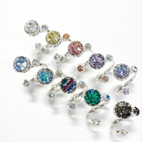 Candy/フォークリング 11号〜12号(✣シルバーカラー金具)