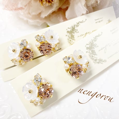 cerisier Bijoux/ピアス イヤリング(✣ヴィンテージローズ)