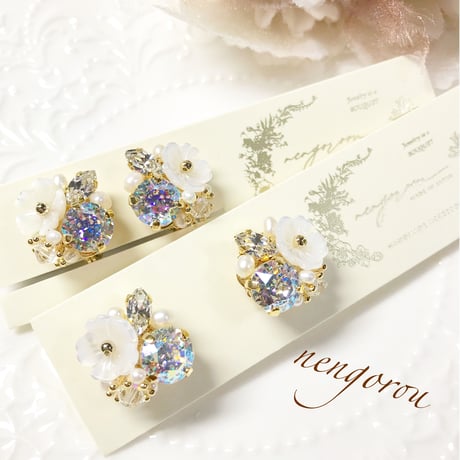 cerisier Bijoux/ピアス イヤリング(✣オーロラクリスタル)